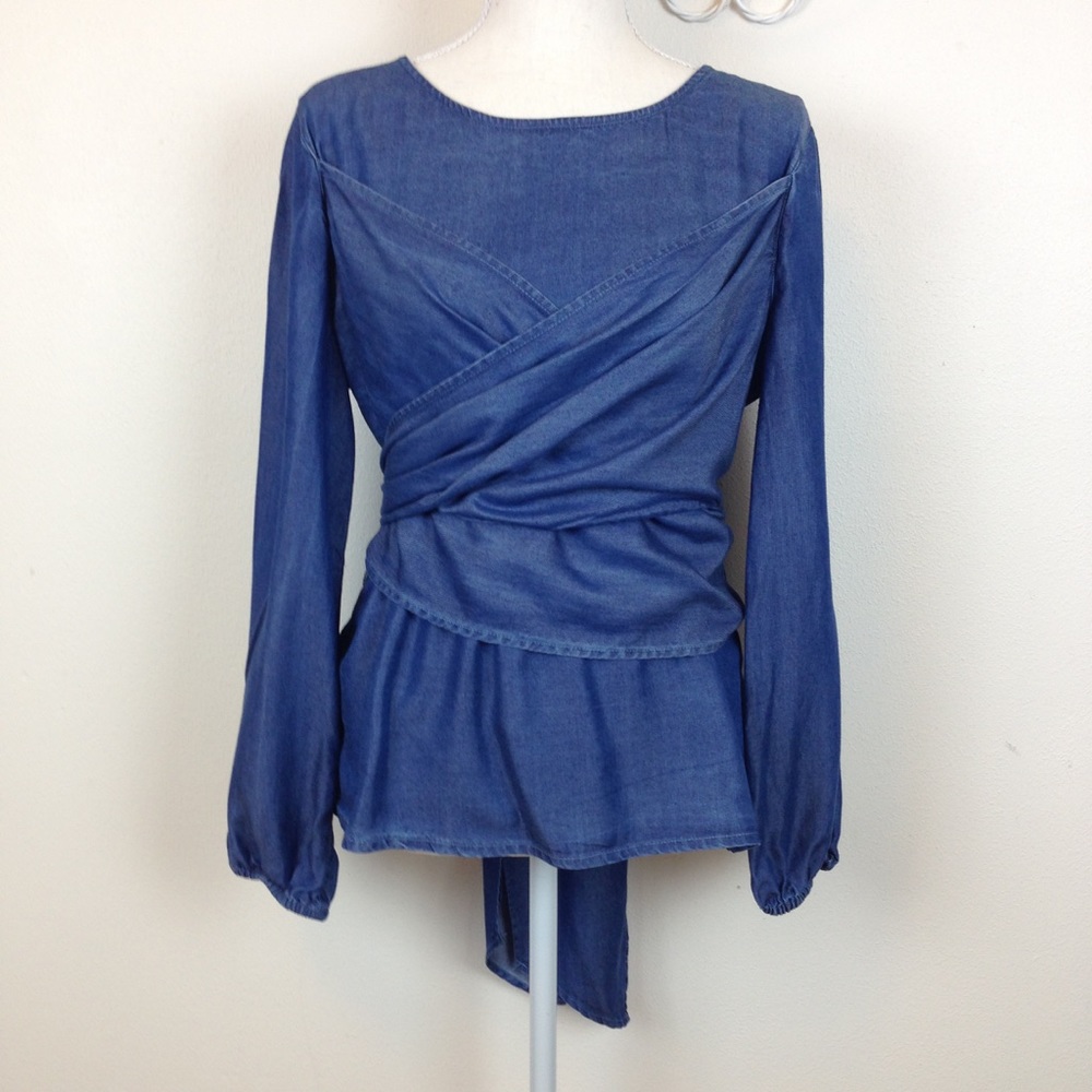 Soho NY&co Jeans size S blue long sleeves shirt